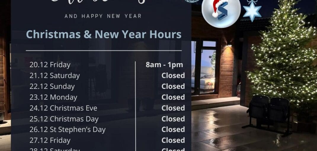 Shanette Steel Frames Christmas opening times