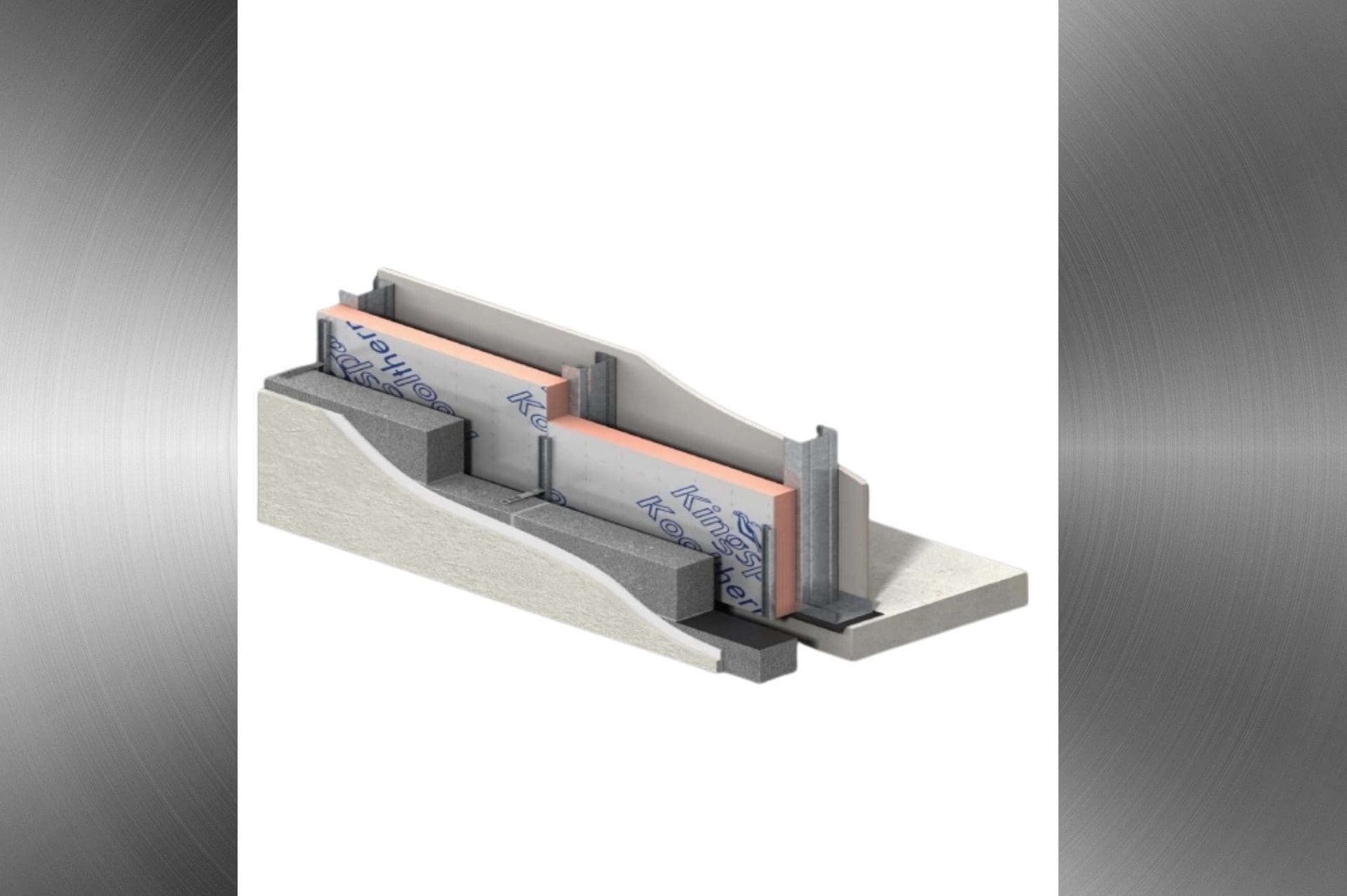 Warm Frame - External Wall with PIR Insulation and Rendered Masonry Outer Leaf.