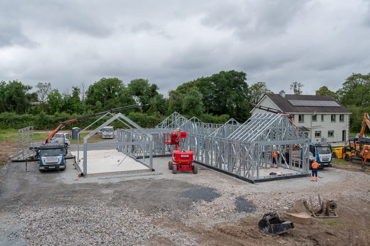 Shanette Steel Frame House Installation Day