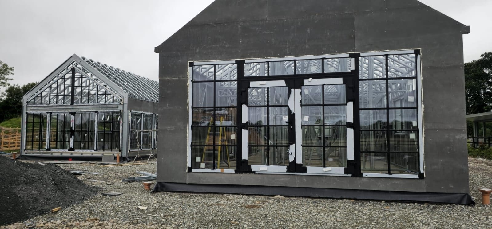 Modern steel frame house manufactured in Ireland by Shanette Steel Frames