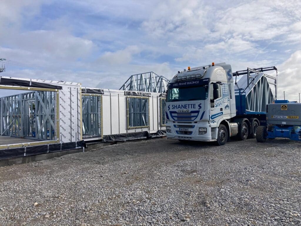 Modern bungalow built with Shanette Steel Frames and PIR insulation system