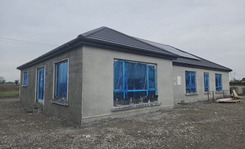 Rendered Steel Frame House
